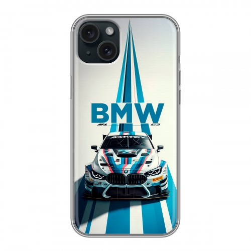 Дизайнерский силиконовый чехол для Iphone 15 Plus БМВ BMW