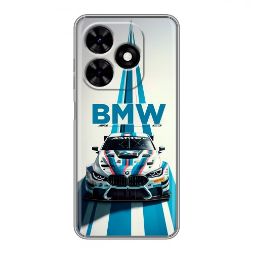 Дизайнерский силиконовый чехол для Tecno Spark Go 2024 БМВ BMW