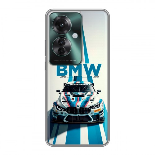 Дизайнерский силиконовый чехол для Oppo Reno 11F БМВ BMW