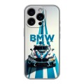 Дизайнерский силиконовый чехол для Iphone 16 Pro БМВ BMW