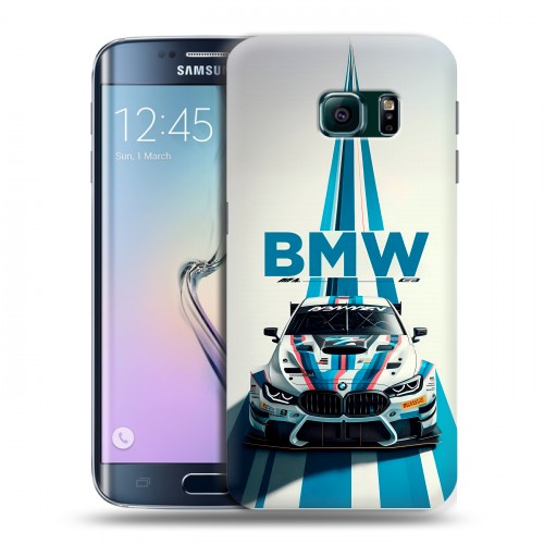 Дизайнерский силиконовый чехол для Samsung Galaxy S6 Edge БМВ BMW