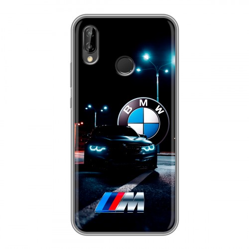 Дизайнерский силиконовый чехол для Huawei P20 Lite БМВ BMW