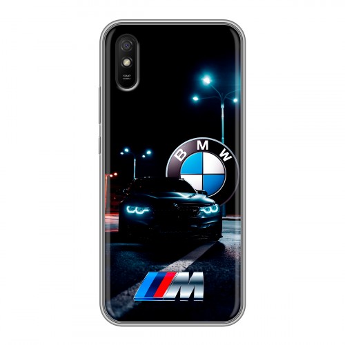 Дизайнерский силиконовый чехол для Xiaomi RedMi 9A БМВ BMW