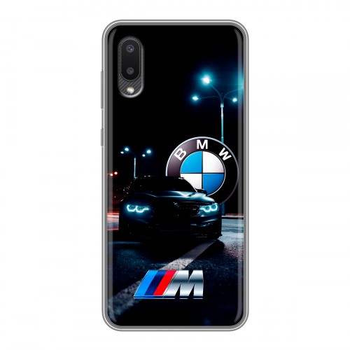 Дизайнерский силиконовый чехол для Samsung Galaxy A02 БМВ BMW