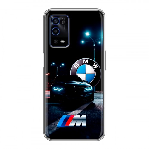 Дизайнерский силиконовый с усиленными углами чехол для OPPO A55 БМВ BMW