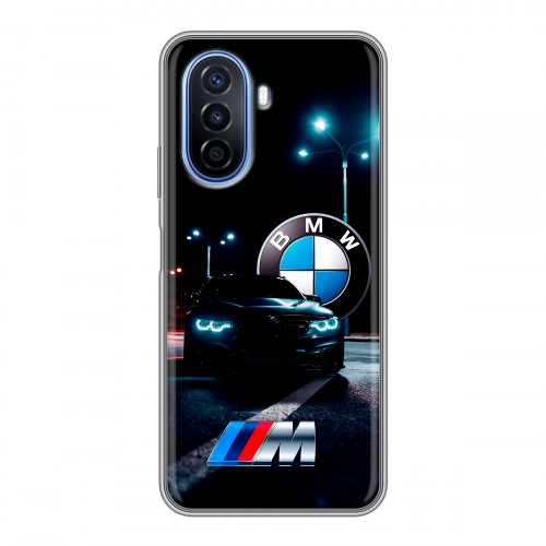 Дизайнерский силиконовый чехол для Huawei Nova Y70 БМВ BMW