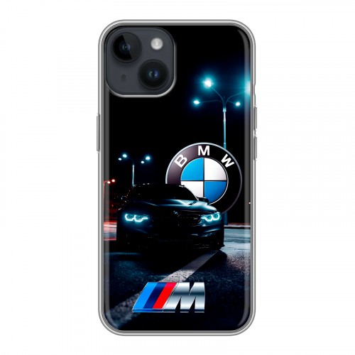 Дизайнерский силиконовый чехол для Iphone 14 БМВ BMW