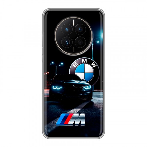 Дизайнерский силиконовый с усиленными углами чехол для Huawei Mate 50 БМВ BMW