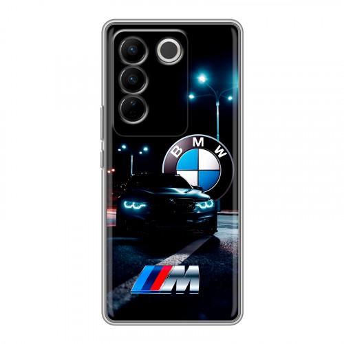 Дизайнерский силиконовый с усиленными углами чехол для Vivo V27 БМВ BMW