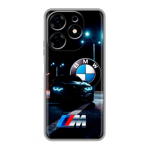 Дизайнерский силиконовый с усиленными углами чехол для Tecno Spark 10 БМВ BMW