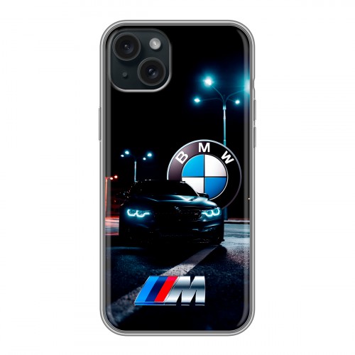 Дизайнерский силиконовый чехол для Iphone 15 Plus БМВ BMW