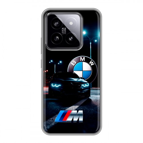 Дизайнерский силиконовый чехол для Xiaomi 14 БМВ BMW