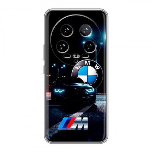 Дизайнерский силиконовый чехол для Xiaomi 14 Ultra БМВ BMW