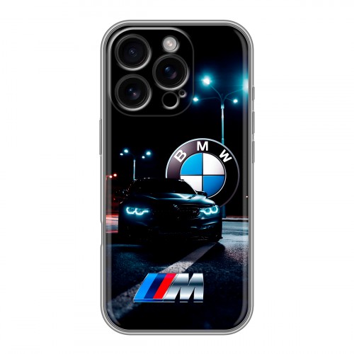 Дизайнерский силиконовый чехол для Iphone 16 Pro БМВ BMW