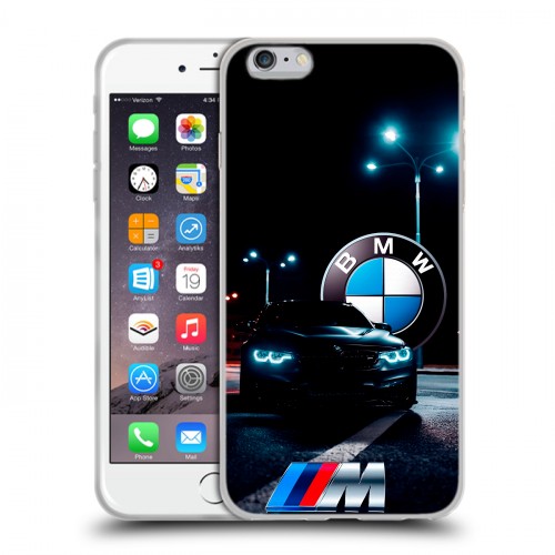 Дизайнерский силиконовый чехол для Iphone 6 Plus/6s Plus БМВ BMW