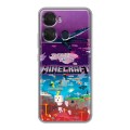 Дизайнерский пластиковый чехол для Itel P40 Майнкрафт Minecraft