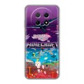 Дизайнерский силиконовый чехол для Huawei Nova Y91 Майнкрафт Minecraft