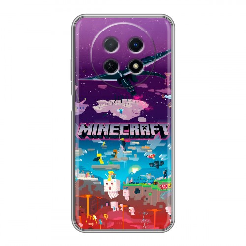Дизайнерский силиконовый чехол для Huawei Nova Y91 Майнкрафт Minecraft