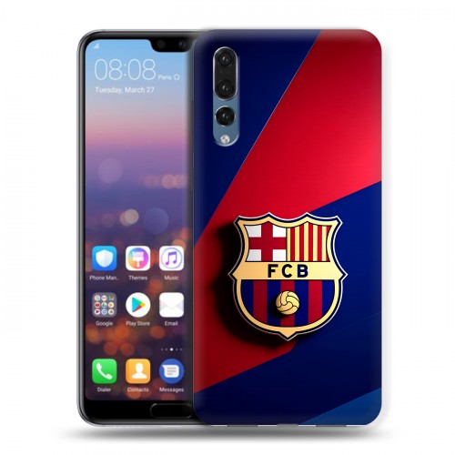 Дизайнерский силиконовый с усиленными углами чехол для Huawei P20 Pro Барселона Barcelona