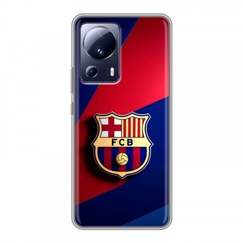 Дизайнерский силиконовый с усиленными углами чехол для Xiaomi 13 Lite Барселона Barcelona
