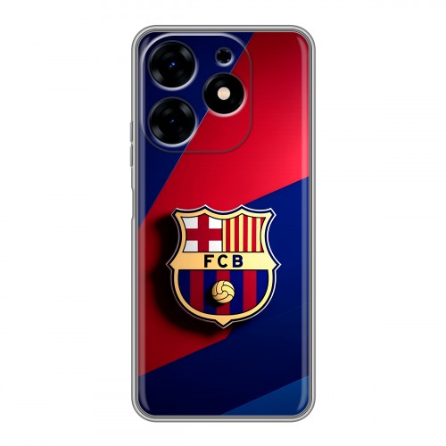 Дизайнерский силиконовый с усиленными углами чехол для Tecno Spark 10 Барселона Barcelona