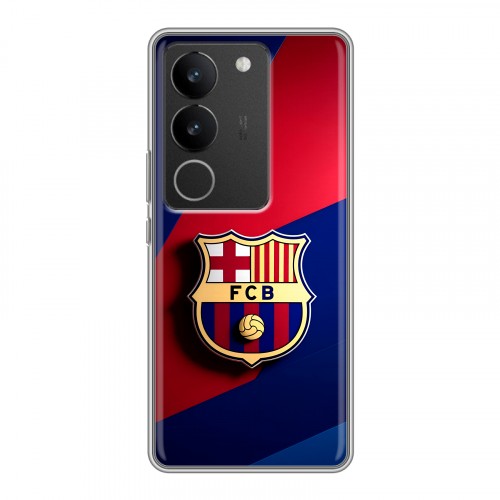 Дизайнерский силиконовый с усиленными углами чехол для Vivo V29 Барселона Barcelona