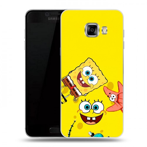 Дизайнерский пластиковый чехол для Samsung Galaxy C5 Спанч боб Спанчбоб