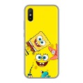 Дизайнерский силиконовый чехол для Xiaomi RedMi 9A Спанч боб Спанчбоб