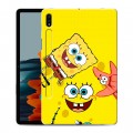 Дизайнерский силиконовый чехол для Samsung Galaxy Tab S7 Спанч боб Спанчбоб