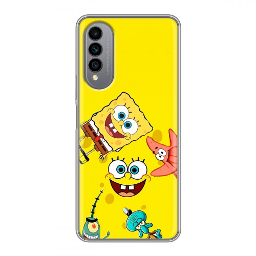 Дизайнерский силиконовый чехол для Wiko T50 Спанч боб Спанчбоб