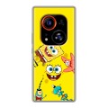 Дизайнерский силиконовый чехол для Tecno Phantom X2 Pro Спанч боб Спанчбоб