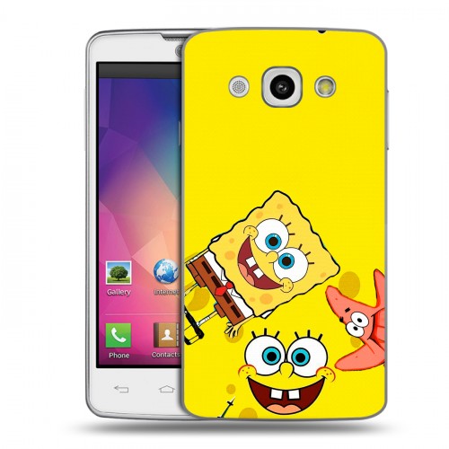 Дизайнерский пластиковый чехол для LG L60 Спанч боб Спанчбоб