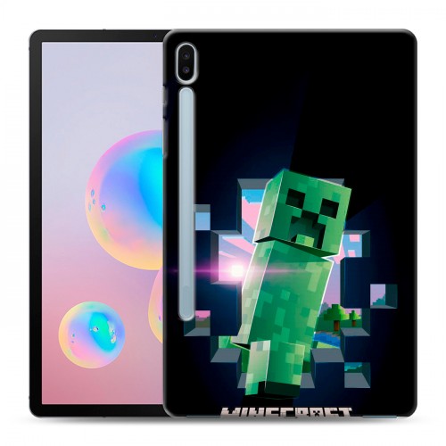 Дизайнерский силиконовый чехол для Samsung Galaxy Tab S6 Майнкрафт Minecraft