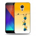 Дизайнерский пластиковый чехол для Meizu MX5 Миньоны