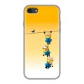 Дизайнерский силиконовый чехол для Iphone 7 Миньоны