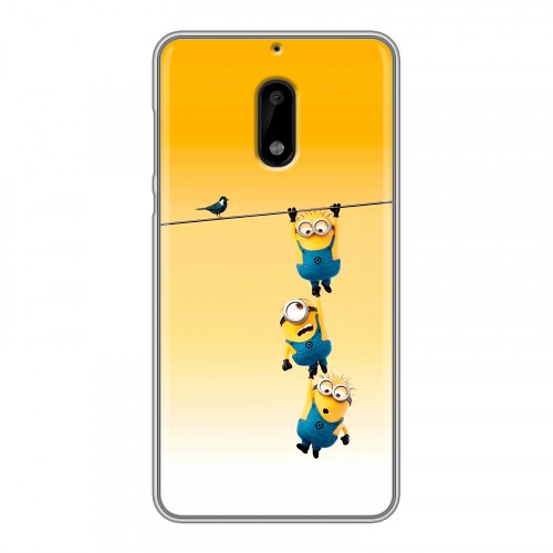 Дизайнерский пластиковый чехол для Nokia 6 Миньоны
