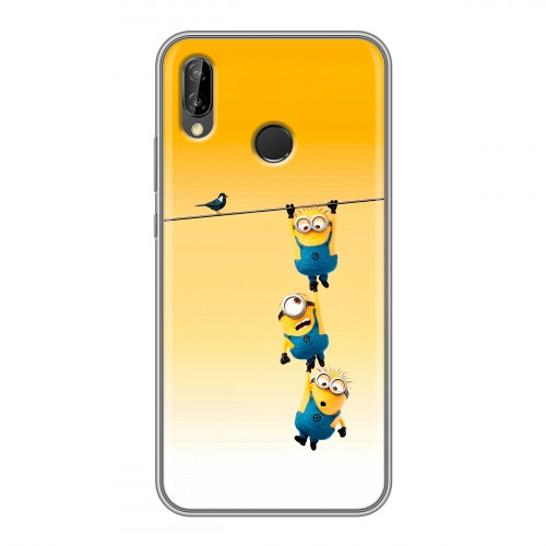 Дизайнерский силиконовый чехол для Huawei P20 Lite Миньоны