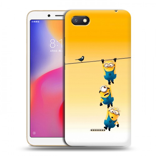 Дизайнерский пластиковый чехол для Xiaomi RedMi 6A Миньоны