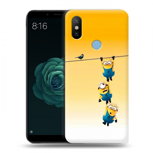 Дизайнерский силиконовый чехол для Xiaomi Mi A2 Миньоны
