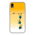 Дизайнерский силиконовый чехол для Iphone Xr Миньоны