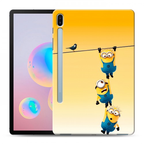 Дизайнерский силиконовый чехол для Samsung Galaxy Tab S6 Миньоны
