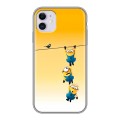 Дизайнерский силиконовый чехол для Iphone 11 Миньоны