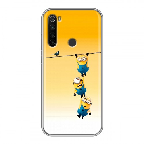 Дизайнерский силиконовый с усиленными углами чехол для Xiaomi RedMi Note 8T Миньоны