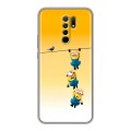 Дизайнерский силиконовый чехол для Xiaomi RedMi 9 Миньоны