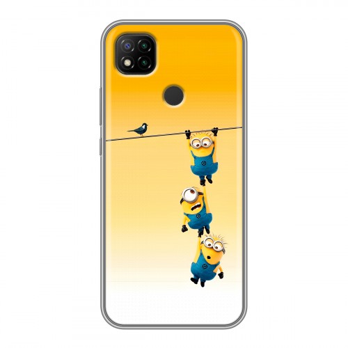 Дизайнерский силиконовый чехол для Xiaomi RedMi 9C Миньоны