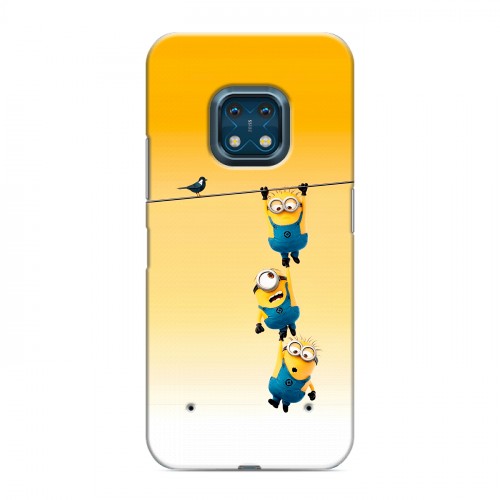 Дизайнерский силиконовый с усиленными углами чехол для Nokia XR20 Миньоны