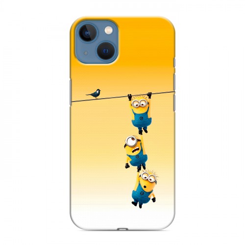 Дизайнерский силиконовый чехол для Iphone 13 Миньоны