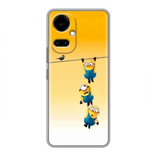 Дизайнерский силиконовый чехол для Tecno Camon 19 Миньоны