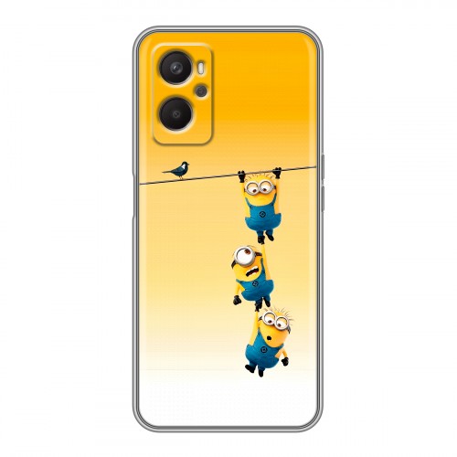 Дизайнерский силиконовый с усиленными углами чехол для OPPO A96 Миньоны