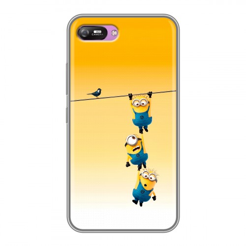 Дизайнерский силиконовый с усиленными углами чехол для Itel A25 Миньоны